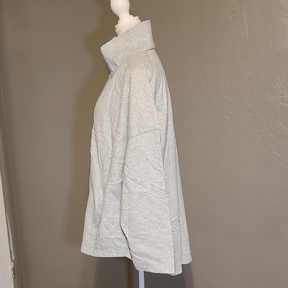 Shewin Cozy Stylish Womens Light Gray Zip-Up Jacket NWOT Zippered Pockets XL - Picture 2 of 11